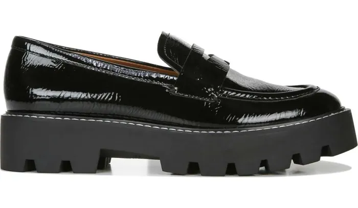 Loafers Women Franco Sarto Franco Balin Platform Loafer Black Patent