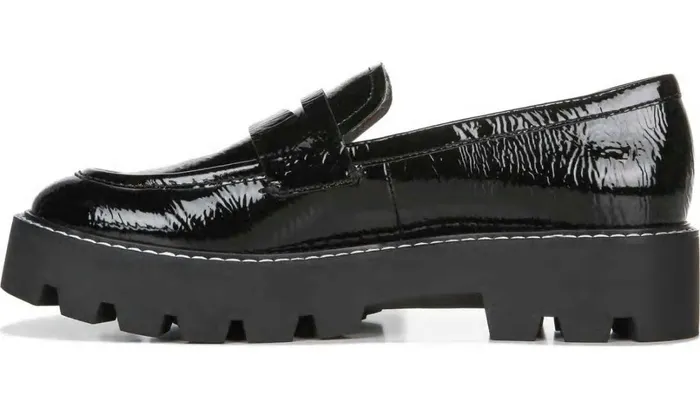 Loafers Women Franco Sarto Franco Balin Platform Loafer Black Patent