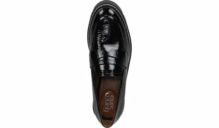 Loafers Women Franco Sarto Franco Balin Platform Loafer Black Patent