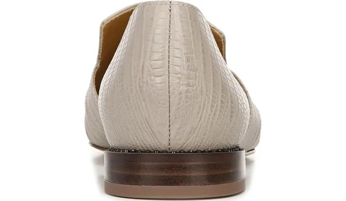 Loafers Women Franco Sarto Sarto Toby D039Orsay Flat Taupe Snake Print Leather
