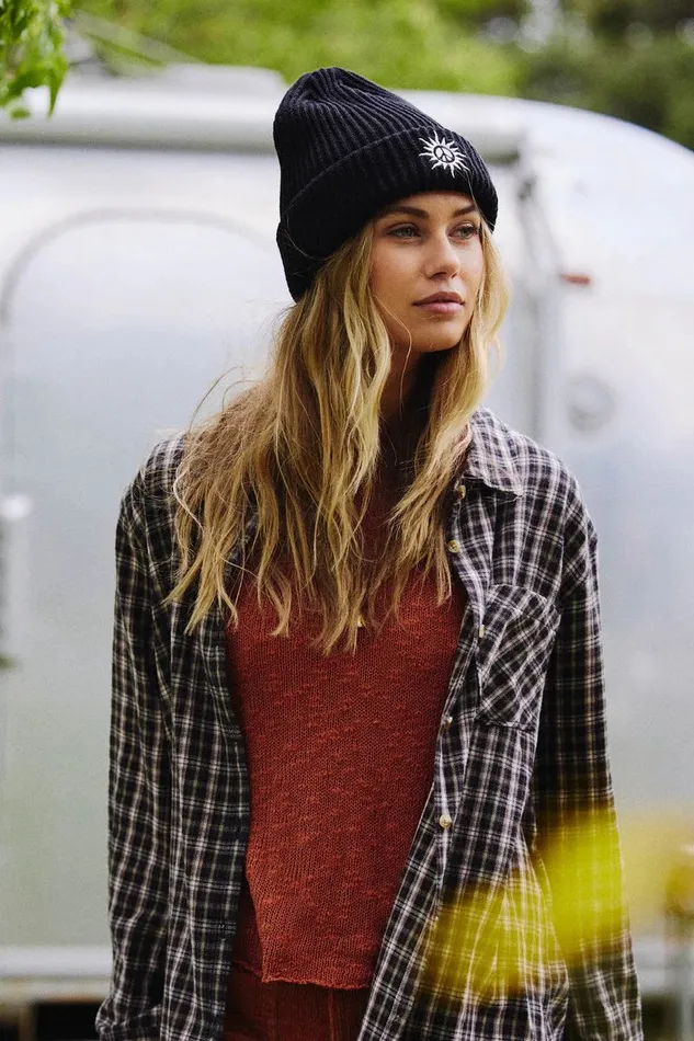 LOGAN FLANNEL RELAXED FIT SHIRT Chocolate Women O039NEILL Clothing