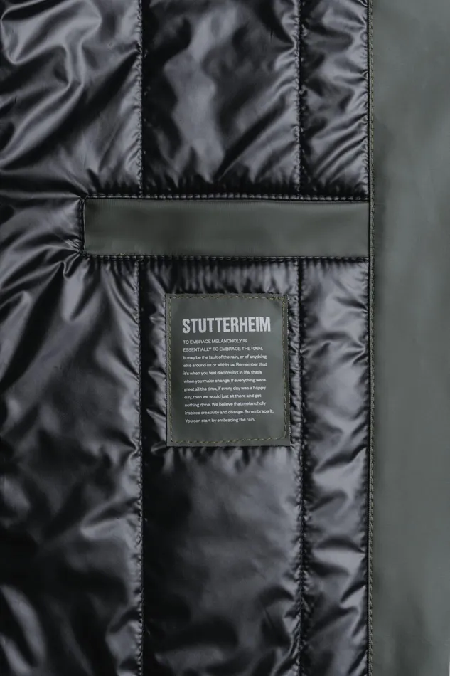 Long Raincoats Women Stutterheim Stockholm Long Winter Jacket Green