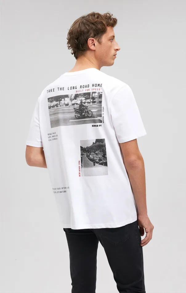 Los Angeles Print TShirt In White Men Mavi Jeans TShirts