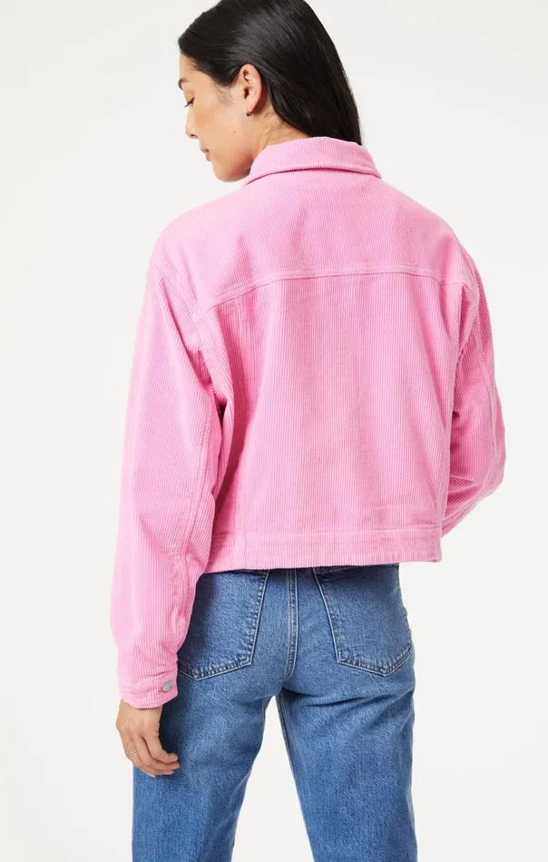 Maren Crop Jacket In Pink Cord Women Mavi Jeans Jackets Maren Crop Jacket In Pink Cord Women Mavi Jeans Jackets