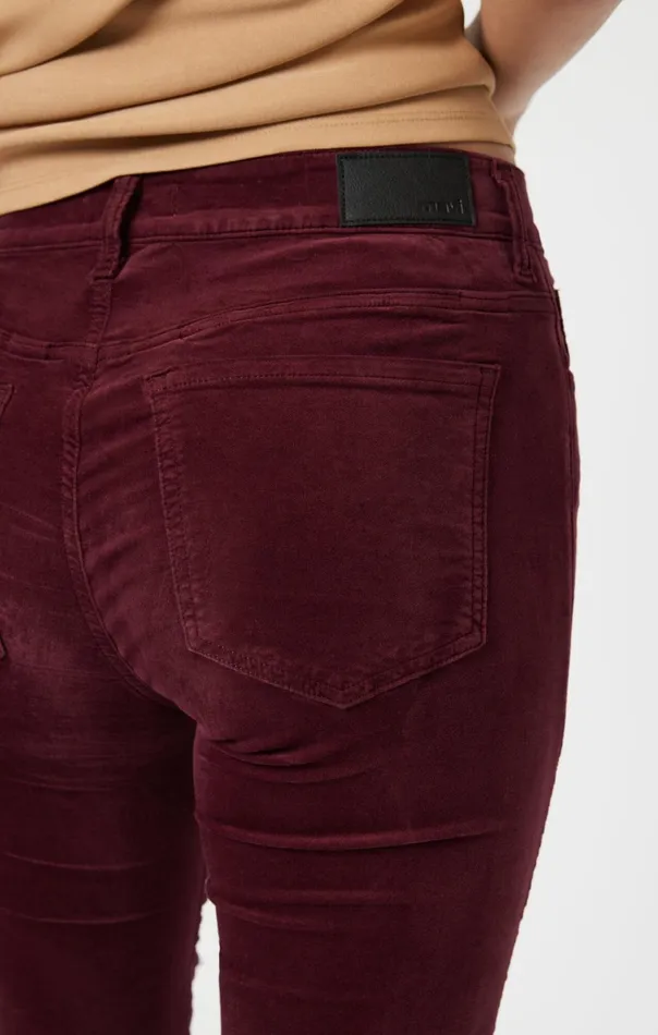 Maria Flare In Magenta Velvet Women Mavi Jeans Pants