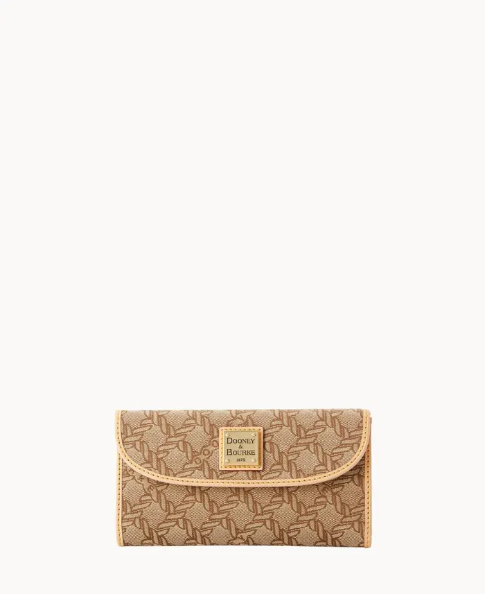 Maritime Continental Clutch Brown ManWoman Dooney and Bourke Wallets