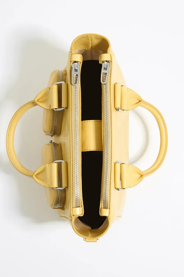 Medium Topaz Yellow Leather Pocket Tote Bag Topaz Yellow Women Bimba Y Lola Crossbody Bags Medium Topaz Yellow Leather Pocket Tote Bag Topaz Yellow Women Bimba Y Lola Crossbody Bags