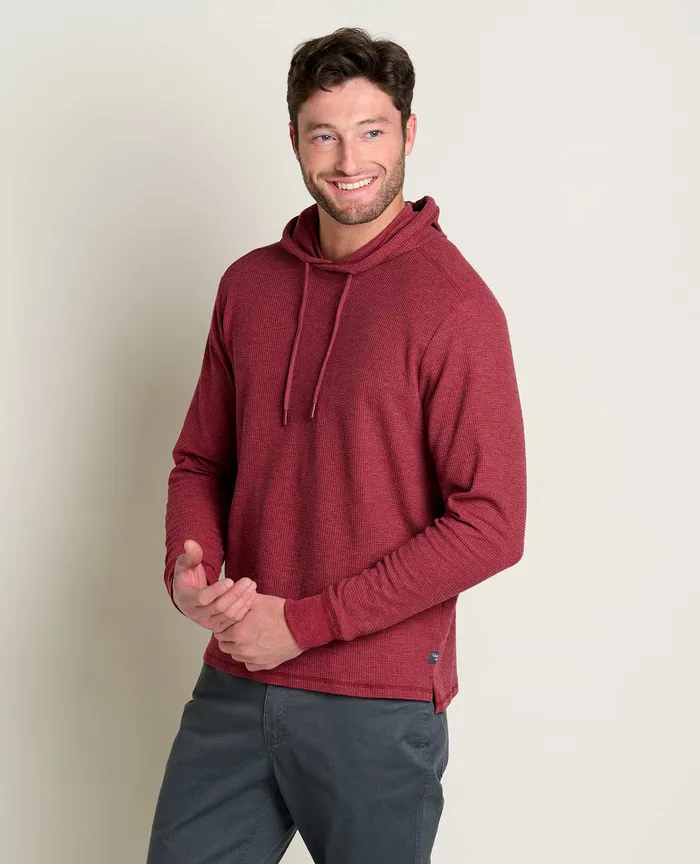 Men8217s Framer II Long Sleeve Hoodie Garnet Jackets and Layers ToadandCo