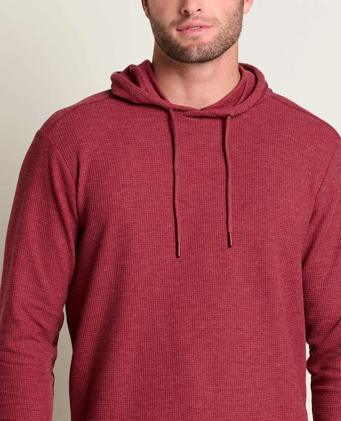 Men8217s Framer II Long Sleeve Hoodie Garnet Jackets and Layers ToadandCo