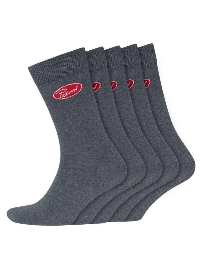 Men Accessories Petrol Industries 5Pack Of Socks Grey