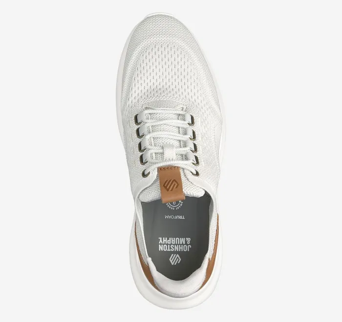 Men Amherst 20 Knit Plain Toe White Knit JohnstonandMurphy Sneakers Men Amherst 20 Knit Plain Toe White Knit JohnstonandMurphy Sneakers