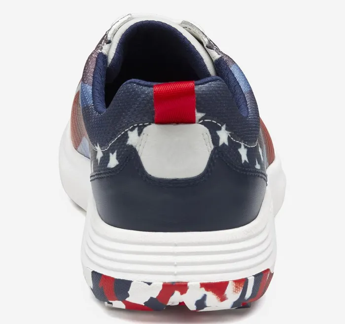 Men Amherst Gl1 Sport Hybrid Redwhiteblue Coated Knit JohnstonandMurphy LaceUps Men Amherst Gl1 Sport Hybrid Redwhiteblue Coated Knit JohnstonandMurphy LaceUps