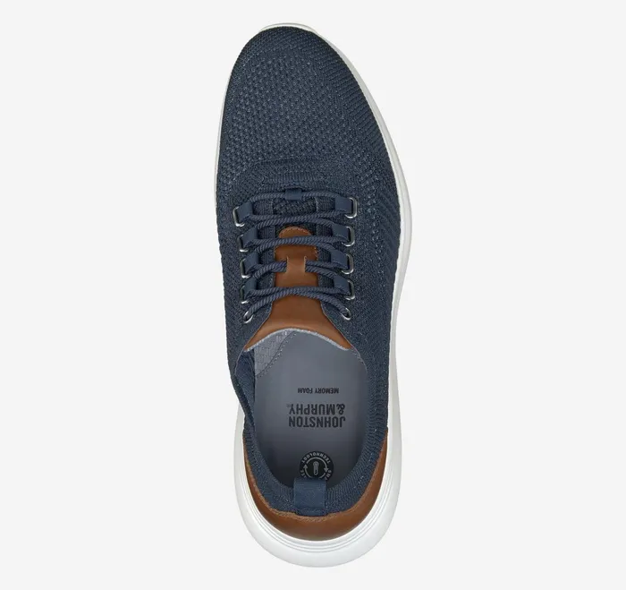 Men Amherst Knit UThroat Navy Knit JohnstonandMurphy Sneakers Men Amherst Knit UThroat Navy Knit JohnstonandMurphy Sneakers
