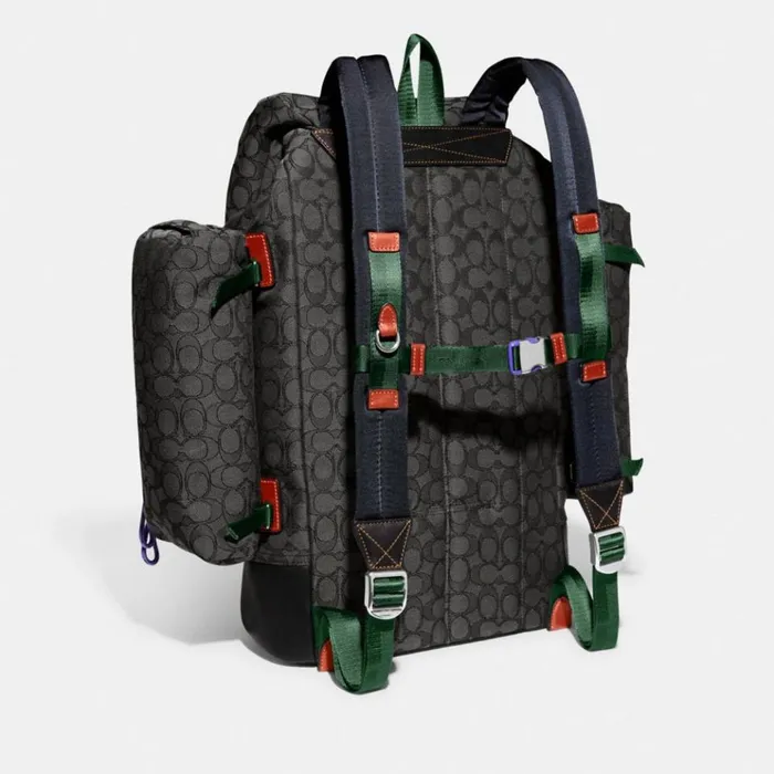 Men Backpacks Coach Utility Backpack In Signature Jacquard Charcoal