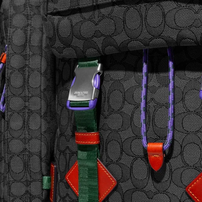 Men Backpacks Coach Utility Backpack In Signature Jacquard Charcoal