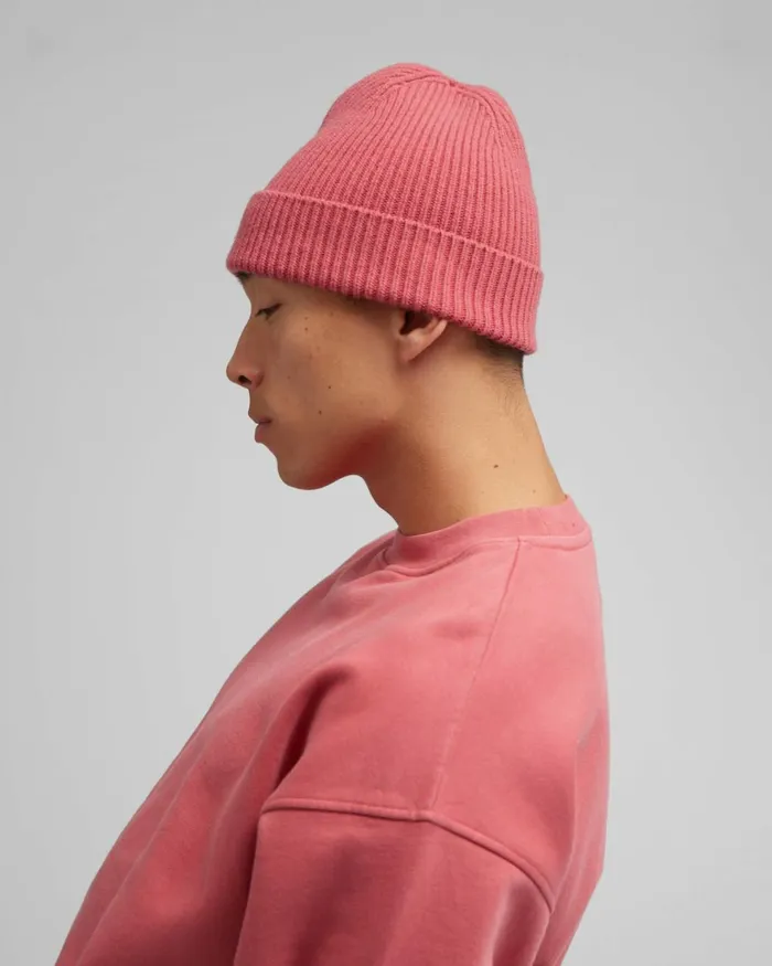 Men Beanies Colorful Standard Merino Wool Beanie Deep Black