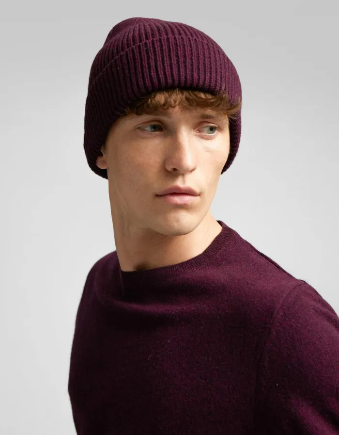 Men Beanies Colorful Standard Merino Wool Beanie Lemon Yellow
