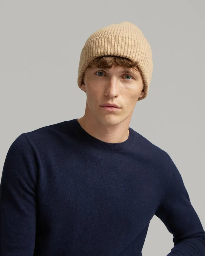 Men Beanies Colorful Standard Merino Wool Beanie Lemon Yellow
