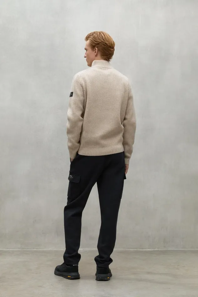Men Beige Drago Sweater Ecoalf Knitwear