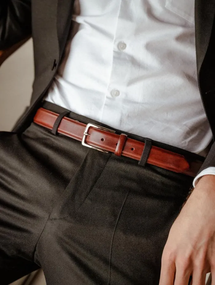Men Belts Bobbies Wagram Mahogany Men Belts Bobbies Wagram Mahogany