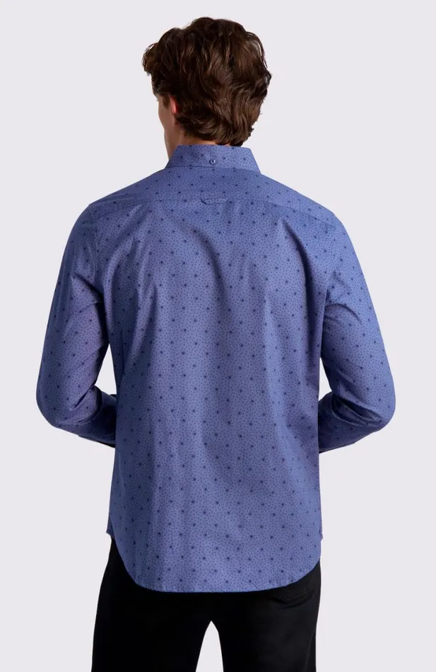 Men Ben Sherman Archive Print Shirts Dot Print LongSleeve Shirt 8211 Insignia Blue Men Ben Sherman Archive Print Shirts Dot Print LongSleeve Shirt 8211 Insignia Blue