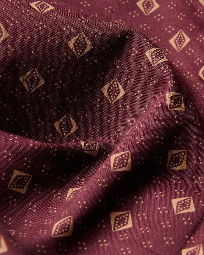 Men Ben Sherman Archive Print Shirts Signature Geo Print Shirt 8211 Aubergine Men Ben Sherman Archive Print Shirts Signature Geo Print Shirt 8211 Aubergine
