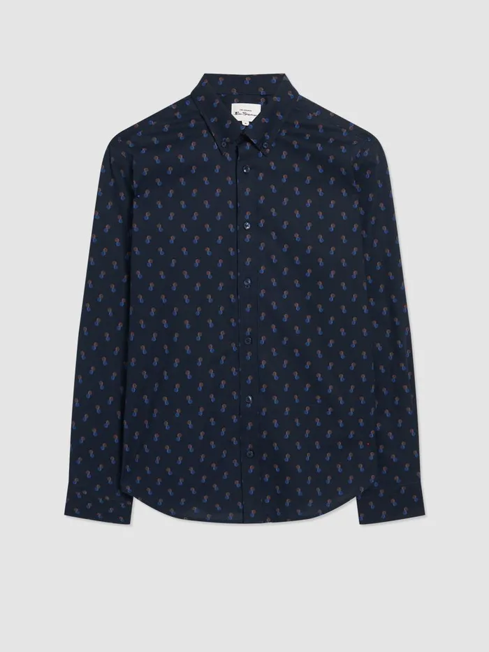 Men Ben Sherman Archive Print Shirts Spot Print LongSleeve Shirt 8211 Midnight Men Ben Sherman Archive Print Shirts Spot Print LongSleeve Shirt 8211 Midnight