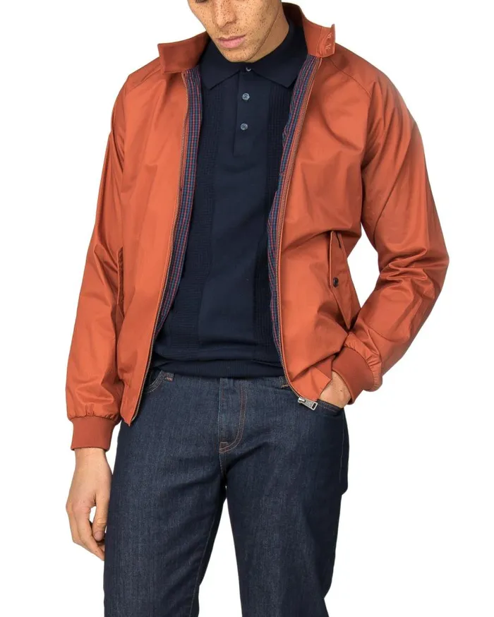 Men Ben Sherman Harrington Jackets Harrington Jacket 8211 Cinnamon