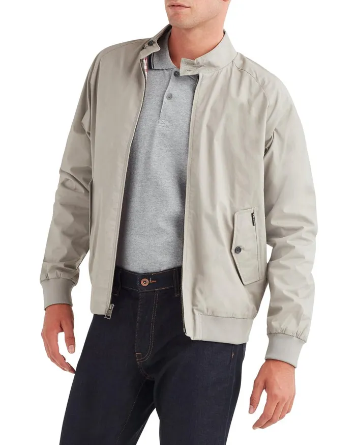 Men Ben Sherman Harrington Jackets Harrington Jacket 8211 Grey