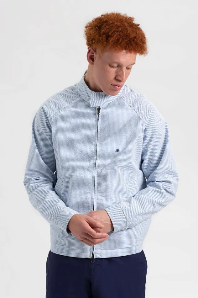 Men Ben Sherman Harrington Jackets Seersucker Ivy League Harrington Jacket Men Ben Sherman Harrington Jackets Seersucker Ivy League Harrington Jacket