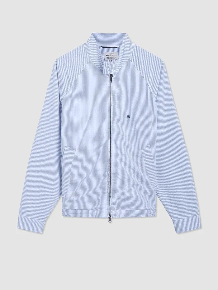 Men Ben Sherman Harrington Jackets Seersucker Ivy League Harrington Jacket Men Ben Sherman Harrington Jackets Seersucker Ivy League Harrington Jacket
