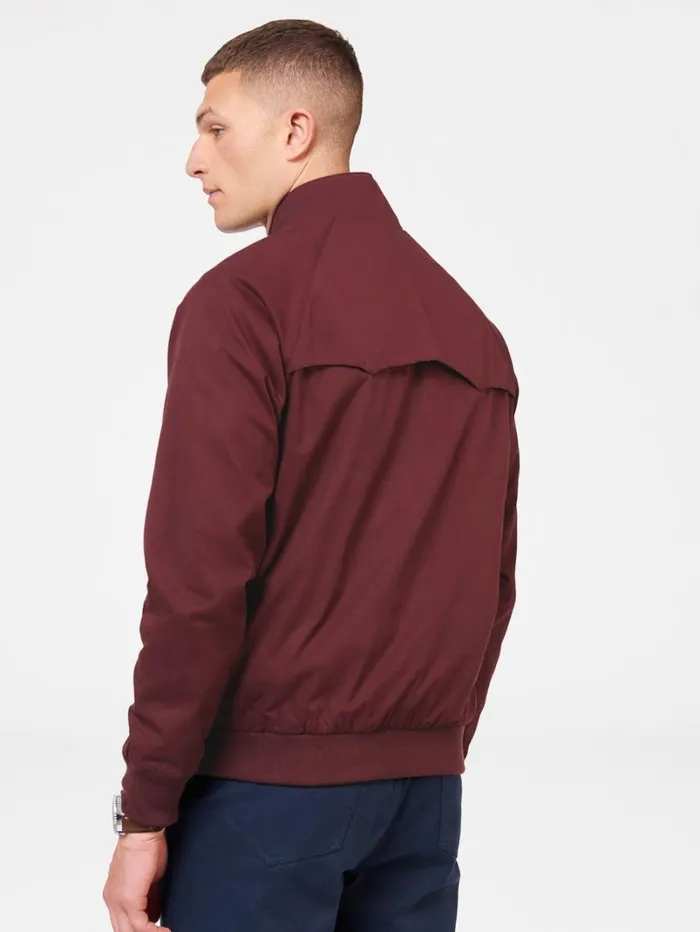 Men Ben Sherman Harrington Jackets Signature Harrington Jacket 8211 Aubergine Men Ben Sherman Harrington Jackets Signature Harrington Jacket 8211 Aubergine