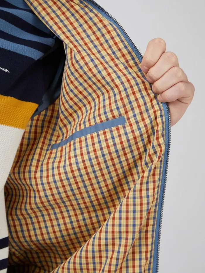 Men Ben Sherman Jackets and Outerwear Signature Harrington Jacket 8211 Blue Shadow Men Ben Sherman Jackets and Outerwear Signature Harrington Jacket 8211 Blue Shadow