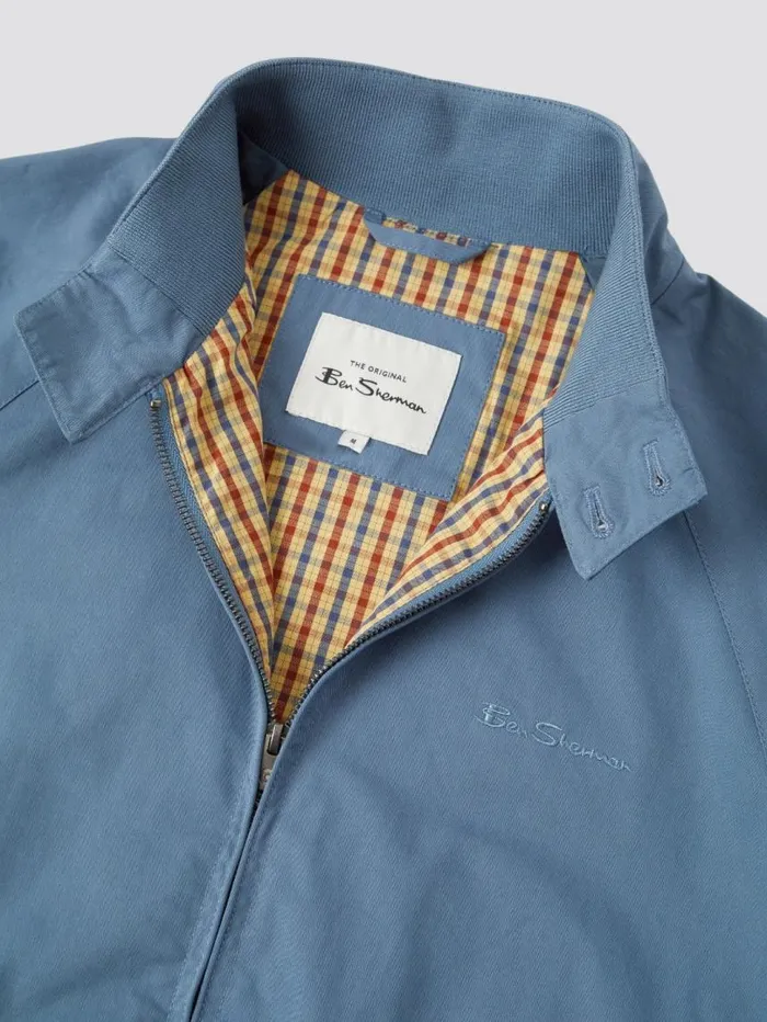 Men Ben Sherman Jackets and Outerwear Signature Harrington Jacket 8211 Blue Shadow Men Ben Sherman Jackets and Outerwear Signature Harrington Jacket 8211 Blue Shadow
