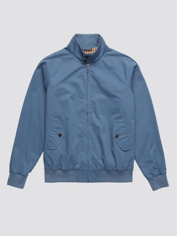 Men Ben Sherman Jackets and Outerwear Signature Harrington Jacket 8211 Blue Shadow Men Ben Sherman Jackets and Outerwear Signature Harrington Jacket 8211 Blue Shadow
