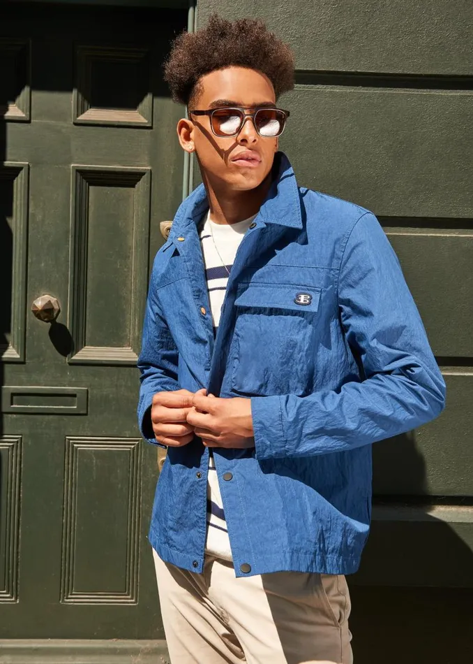 Men Ben Sherman Jackets and Outerwear Utility Jacket 8211 Airforce