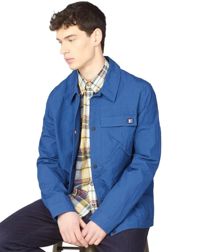 Men Ben Sherman Jackets and Outerwear Utility Jacket 8211 Airforce