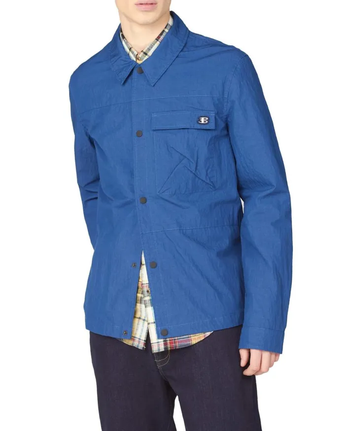 Men Ben Sherman Jackets and Outerwear Utility Jacket 8211 Airforce