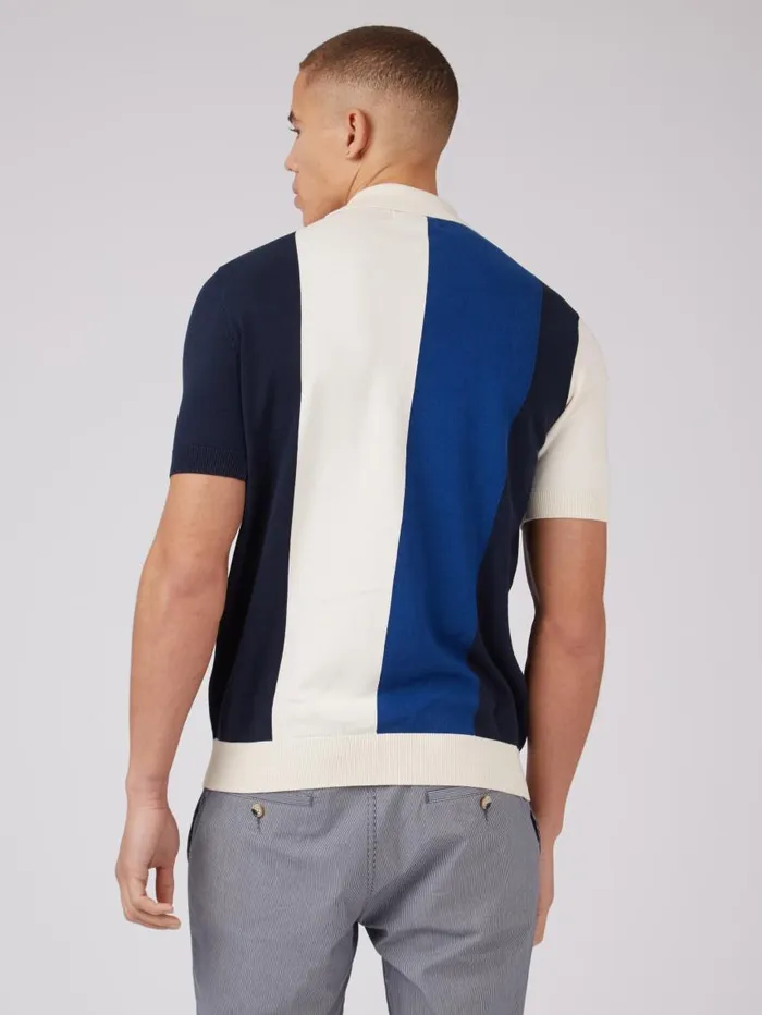 Men Ben Sherman Mod Knit Polos B By Stripe Knit Polo 8211 Ivory Men Ben Sherman Mod Knit Polos B By Stripe Knit Polo 8211 Ivory