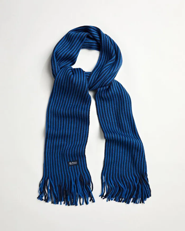 Men Ben Sherman Scarves and Cold Weather Rochelle Knit Scarf 8211 Navy BlazerTrue Blue Men Ben Sherman Scarves and Cold Weather Rochelle Knit Scarf 8211 Navy BlazerTrue Blue