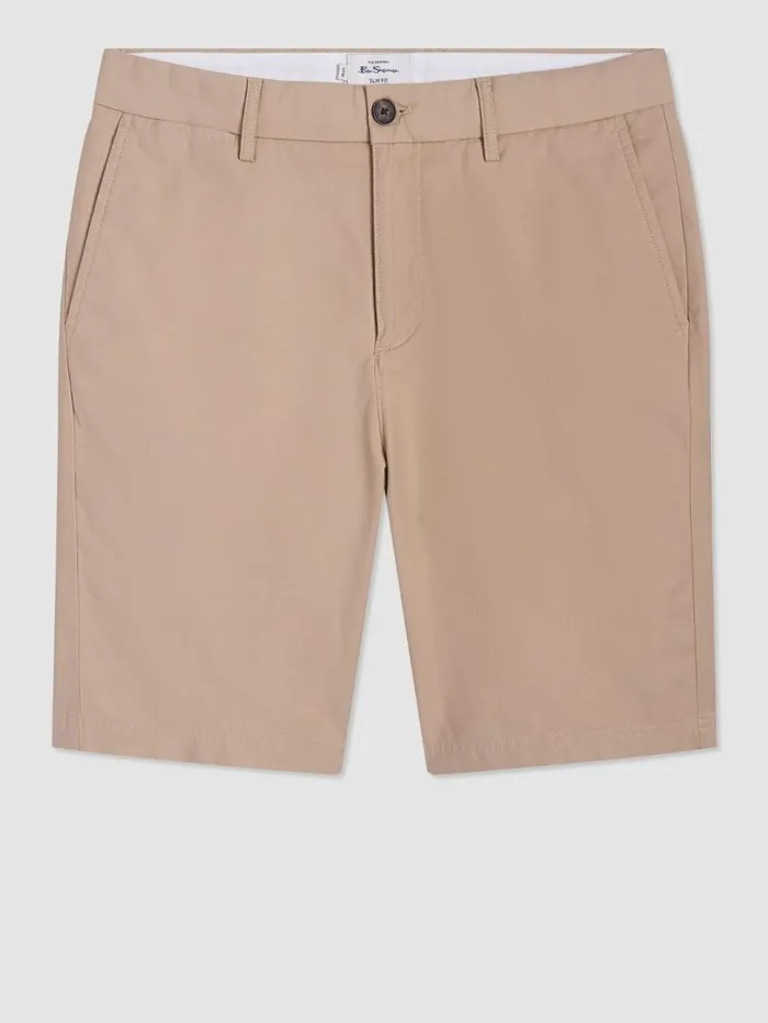 Men Ben Sherman Shorts Everyday Slim Fit Chino Short 8211 Sand