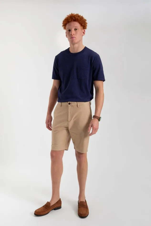 Men Ben Sherman Shorts Everyday Slim Fit Chino Short 8211 Sand