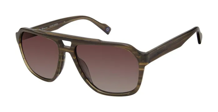 Men Ben Sherman Sunglasses Manor Polarized Oversized Eco Sunglasses 8211 Green