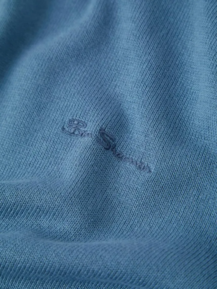 Men Ben Sherman Sweaters and Knits Signature Knit Crewneck 8211 Blue Shadow