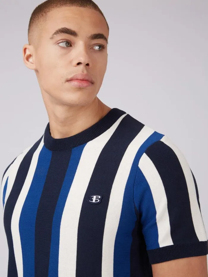 Men Ben Sherman TShirts and Graphic Tees B By Stripe Knit Tee