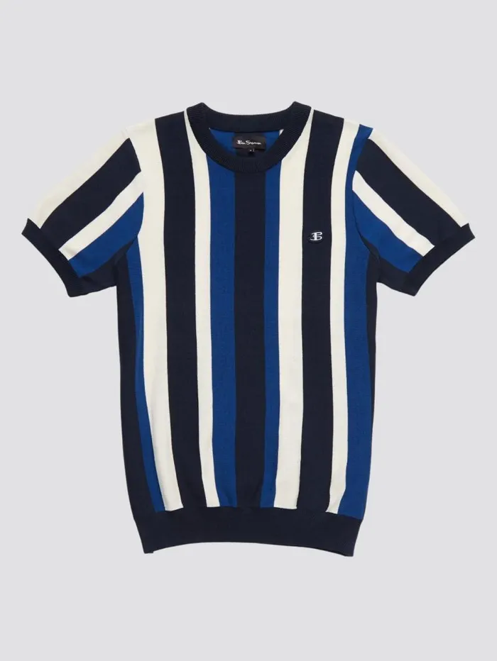 Men Ben Sherman TShirts and Graphic Tees B By Stripe Knit Tee Men Ben Sherman TShirts and Graphic Tees B By Stripe Knit Tee