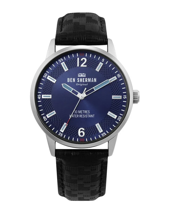 Men Ben Sherman Watches Daltrey Social Watch 8211 BlackNavySilver
