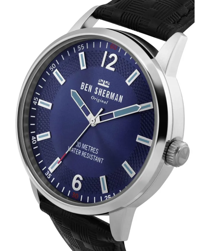Men Ben Sherman Watches Daltrey Social Watch 8211 BlackNavySilver
