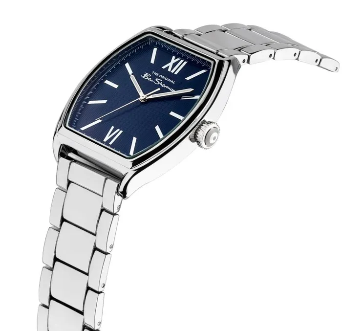 Men Ben Sherman Watches Stainless Steel Bracelet Watch 38mm 8211 SilverNavySilver Men Ben Sherman Watches Stainless Steel Bracelet Watch 38mm 8211 SilverNavySilver