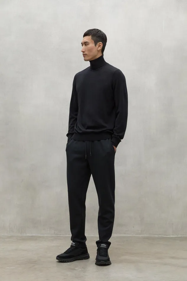 Men Black Sauco Sweater Ecoalf Knitwear